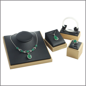 Jewelry Display Stand Leather <b>Necklace</b> <b>Ring</b> Bracelet Holder Showcase Accessory For Live Streaming And Retail Display - Product Image 2