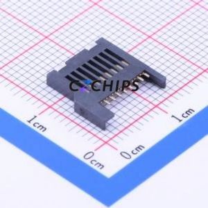 TF-104 SD Card / Memory Card Connector SMD Connector Plug-In Type MicroSD Card (TF Card) Card Holder 1.93mm - Product Image 2