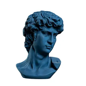 Resin Yunani Mitos Putih Manusia David Venus Apollo Diana Malaikat Bust Shop Dekorasi Sekolah Mengajar Patung Patung