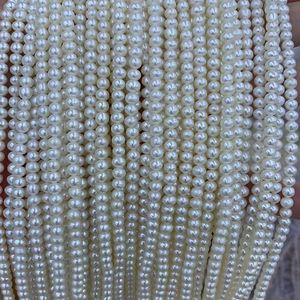 Wholesale Small 4-5mm Near Round Freshwater <b>Pearl</b> Necklace Natural <b>Loose</b> <b>Pearls</b> Strong Light Clean and Smooth Semi Finished - Product Image 1