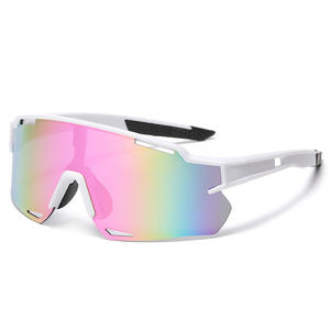 फैशन 2026 फैशन यूनिसेक्स रंगीन लेंस, स्की स्पोर्ट्स गॉगल धूप का चश्मा - Product Image 5