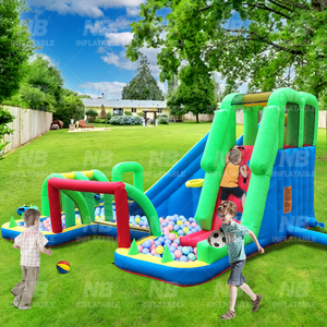 High Quality Colorful Kids <b>Small</b> Inflatable Castle With <b>Slide</b> Jumping House Bouncer for Rental NB-93016 High Quality Colorful Ki - Product Image 6