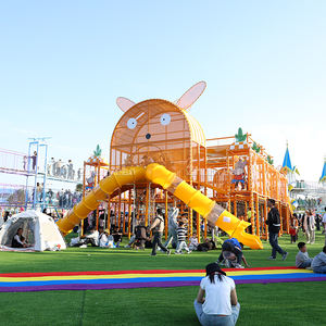 Structure de <span class=keywords><strong>jeu</strong></span> en plastique à deux étages, thème Forces Spéciales Lapin Mignon, avec couloirs labyrinthes et multiples fonctions de <span class=keywords><strong>jeu</strong></span> - Product Image 3