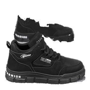 Botas para Hombre, Nuevas Botas de Otoño con Cordones, Estilo Casual, Plataforma, con Parte Superior de PU, Botines a la Moda que Combinan con Todo - Product Image 5