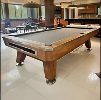 Table de billard professionnelle Maxima 8 en bois massif, modèle de tournoi commercial, avec plateau en ardoise, prix abordable, la plus vendue