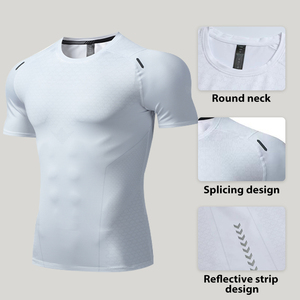 T-shirt Sportiva da <span class=keywords><strong>Uomo</strong></span> Kable ad Asciugatura Rapida, Traspirante, Collo Tondo, per Fitness e Basket, <span class=keywords><strong>Abbigliamento</strong></span> Leggero da <span class=keywords><strong>Palestra</strong></span> - Product Image 3