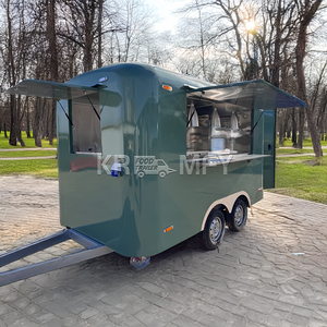 Carrito de Comida Móvil, Cafetería, Remolque de Café, Carrito de Helados y Jugos, Camión de Comida con Cocina Totalmente Equipada - Product Image 1