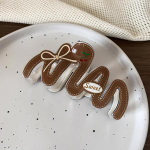 Новинка, минималистская большая заколка для волос, 11 см, корейский бант, аксессуар для волос, универсальный, темпераментный, с вишневым принтом - Product Image 5