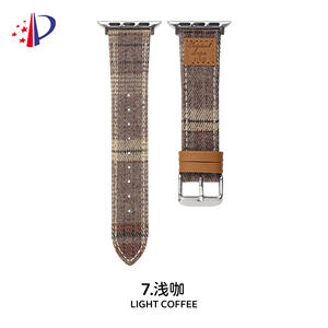 Correa de cuero con estampado de lana para Otoño/Invierno para Iwatch 10/98765se4321, pulsera de muñeca Ultra para Apple Watch, correas de reloj de cuero - Product Image 6