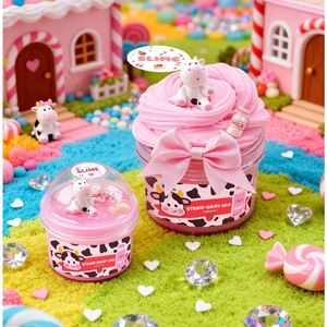 Crafted Handmade Smooth DIY Pack of Colorful Fluffy <b>Slime</b> Decorations Educational Playdough Toy Fun Entertainment for Wholesale - Product Image 6