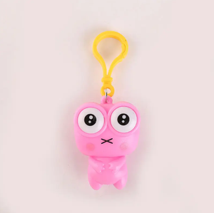 พวงกุญแจ PVC รูปกบบีบตาได้ ของเล่นคลายเครียด สำหรับเด็กอายุ 5-7 ปี - Product Image 6