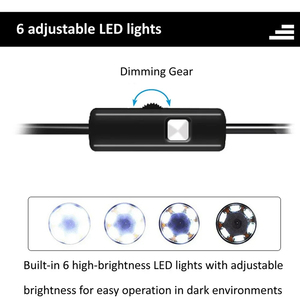 Caméra endoscopique Full HD pour smartphone Android MicroUSB Type-C, câble rigide flexible de 2m, 5m, 10m, 5,5mm pour inspection - Product Image 5