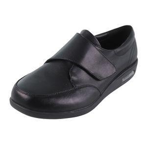 Chaussures diabétiques extra larges à enfiler en PU pour hommes, pieds gonflés, chaussures de marche réglables pour personnes âgées, soulagement de la douleur au <span class=keywords><strong>pied</strong></span>, neuropathie - Product Image 2