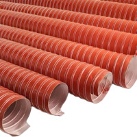 Gaine flexible en silicone, connecteur flexible avec fil d'acier, adapté aux conduits de ventilation
