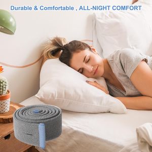Sangles de fixation pour <span class=keywords><strong>masque</strong></span> CPAP nasal <span class=keywords><strong>ResMed</strong></span> <span class=keywords><strong>Airfit</strong></span> P10 - Sangle élastique grise avec clips Fabriqué en Chine - Product Image 4