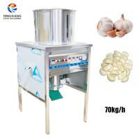 FX-128S Automatische RVS 304 Knoflookpers & Schilmachine Hoge Capaciteit Commerciële Gebruiksmachine