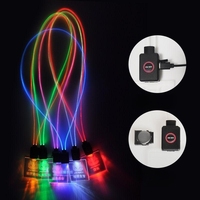 Tali Leher LED Nylon Multi Warna Berkedip untuk Dukungan Penggemar Acara Konser KPOP dengan Logo Kustom Sincen, Grosir Lanyard LED