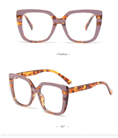 Gafas Ópticas Cuadradas Únicas de Moda, Gafas Hechas a Mano, Gafas Personalizadas OEM, Gafas de Diseñador con Receta para Mujer