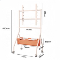 YSTC-07 à hauteur réglable Mobile TV Stand Plasma LCD TV Chariot avec roues pour 32-70 pouces