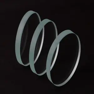 工厂定制光学玻璃透镜超透明圆形钢化台阶玻璃面板，用于发光二极管灯罩