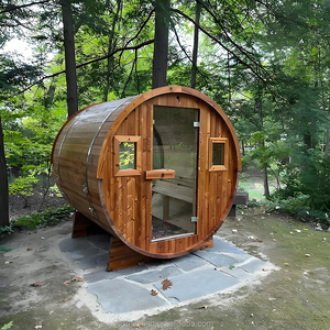 Temperaturregelungssystem <span class=keywords><strong>Bluetooth</strong></span>-Lautsprecher LED-Ambientebeleuchtung Intelligentes Bedienfeld Belüftungs-Fenster-Design Massivholz-Sauna - Product Image 6