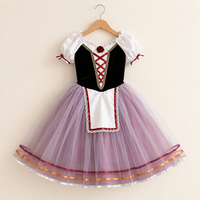 Tutus de ballet professionnels pour femmes adultes, robe Giselle, costume de performance, robe de danse sans manches pour enfants, jupe longue en polyester et gaze