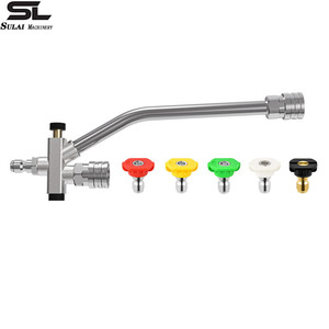 Sulai Machinery High Pressure <b>Washer</b> Foam Gun Stainless Steel 2 In 1 Nozzle With Quick Connect For Car Cleaning Degreasing - Product Image 1