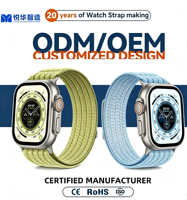 Bracelet de montre sport en nylon tissé respirant compatible avec Apple Watch S11, Ultra 3, Series 10 9 8, SE 2