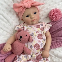 20 Zoll Reborn-Puppen mit Schnuller, 50 cm, aus Vollsilikon, realistisch, anatomisch korrekt, für Mädchen, Sammler, Kindergeschenk