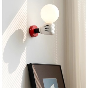 Lampada da Parete Moderna a Forma <span class=keywords><strong>di</strong></span> <span class=keywords><strong>Topolino</strong></span>, Luce Notturna Portatile - Product Image 2