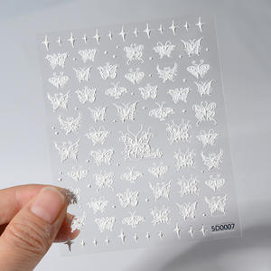 OEM/ODM 5D en relieve violeta Iris flor <span class=keywords><strong>uñas</strong></span> pegatina púrpura Floral Sliders <span class=keywords><strong>girasol</strong></span> Margarita diseño calcomanías para suministros de <span class=keywords><strong>uñas</strong></span> - Product Image 2