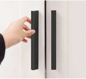 Poignée de tiroir et bouton de placard <span class=keywords><strong>TOMU</strong></span> personnalisés, grande taille, noir et or, pour armoire de chambre et décoration intérieure - Product Image 3