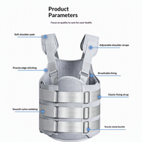 Orthèse dorsale médicale pour fixation thoracolombaire, avec airbag gonflable, sangles élastiques à triple couche, ajustement réglable