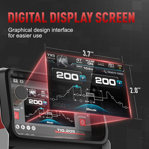 Andeli AC DC LCD 110V/220V 200amp từ xa Tig nhôm máy hàn với footpadel và lạnh hàn Mũ bảo hiểm - Product Image 4