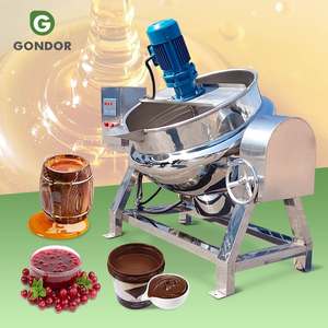 Mezcladora planetaria horizontal eléctrica de 500L con camisa para salsas, chiles, cocción y fritura - Product Image 1