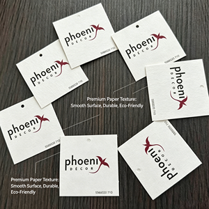 Luxury Eco-Friendly Cloth Swing <b>Tags</b> with Customized Printed Logo for Garments Jewelry Bags Shoes Jeans Hot Stamping Techniques - Product Image 4
