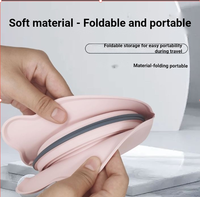 Gamelle pliable en silicone 2-en-1 pour chiens et chats, anti-étouffement, écologique, étanche, portable pour les voyages en extérieur