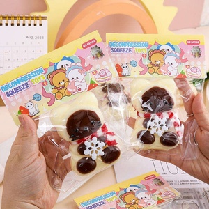 <b>Cat</b> <b>Squishy</b> Toy Jelly Texture <b>Cat</b> Paw <b>Squishy</b> Slow Rebound Stress-relief Toy Taba Mochi <b>Squishy</b> Pinch Squeeze Decompression Toy - Product Image 2