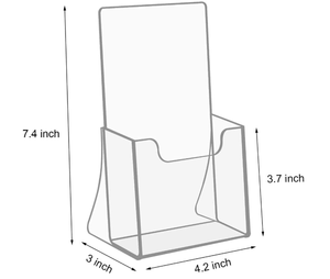 Espositore per Brochure e Cataloghi in Acrilico Trasparente AW Wholesale per Ristoranti e Porta Volantini <span class=keywords><strong>A3</strong></span> A4 A5 - Product Image 1