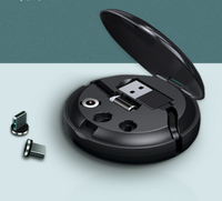 Câble de chargeur magnétique rétractable 3 en 1, pour téléphone portable, charge rapide, Compatible avec iphone Type C et Android