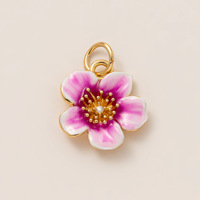 Charmes géométriques en laiton brillant avec zircon, tendance Hongtong AC-202, pour la fabrication de colliers, vente chaude, pendentifs