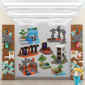 Blocs de construction magnétiques en plastique carrés 2*2cm, puzzle de blocs d'assemblage, mini cubes de construction magnétiques, jouet éducatif pour enfants - Product Image 3