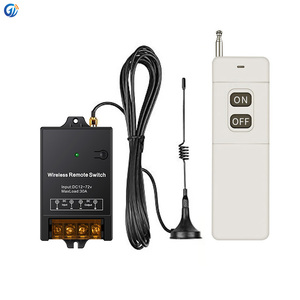 GLC 3km 24V 30A Relay <span class=keywords><strong>RF</strong></span> điều khiển từ xa chuyển đổi chuyển đổi không dây với thông tin phản hồi DC 12V không dây chuyển đổi từ xa cho động cơ - Product Image 1