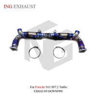 Système d'échappement Valvetronic en titane ING pour Porsche 911 997.2 Turbo, pièces de tuning ultra-légères, vente en gros