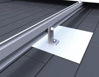 Système de montage solaire sur toit plat en aluminium certifié CE, fabriqué sur mesure pour les projets photovoltaïques commerciaux sur toits.