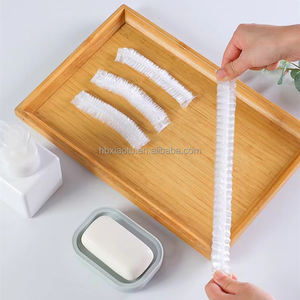 Xiaotu <span class=keywords><strong>Bonnet</strong></span> <span class=keywords><strong>de</strong></span> douche coloré <span class=keywords><strong>de</strong></span> nettoyage jetable pour salons professionnels Paquet <span class=keywords><strong>de</strong></span> sac 100 pièces - Product Image 5