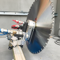 Machine à découper les murs durable avec lame diamantée et pompe pour la découpe d'asphalte, électrique 220V/380V