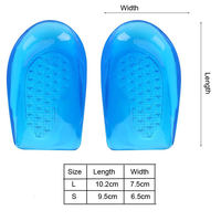 Rehausseurs de talon en gel de bonne qualité pour la correction des jambes et l'augmentation de la taille, semelles intérieures avec coupelles de talon en silicone, inserts de chaussures pour rehausser la taille