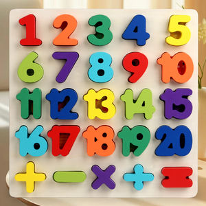 Gran oferta, aprendizaje educativo, letras, números, juguete, forma de alfabeto, rompecabezas de madera, juego a juego de madera, rompecabezas para niños, tablero de madera - Product Image 5