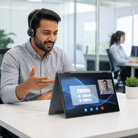 Nouvel ordinateur portable pliable à écran tactile de 15,6 pouces, 360 degrés, vente en gros, OEM personnalisé, AMD Ryzen 3 3200U, 16 Go de RAM, 512 Go de SSD, Windows 11